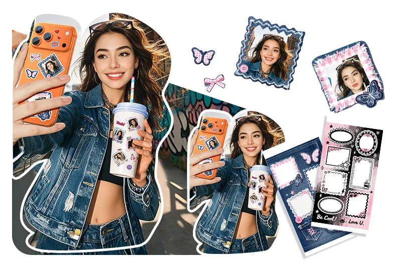 Stickers personalizados creados a partir de fotografías